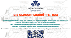 Desktop Screenshot of gloggnitz.gebirgsverein.at